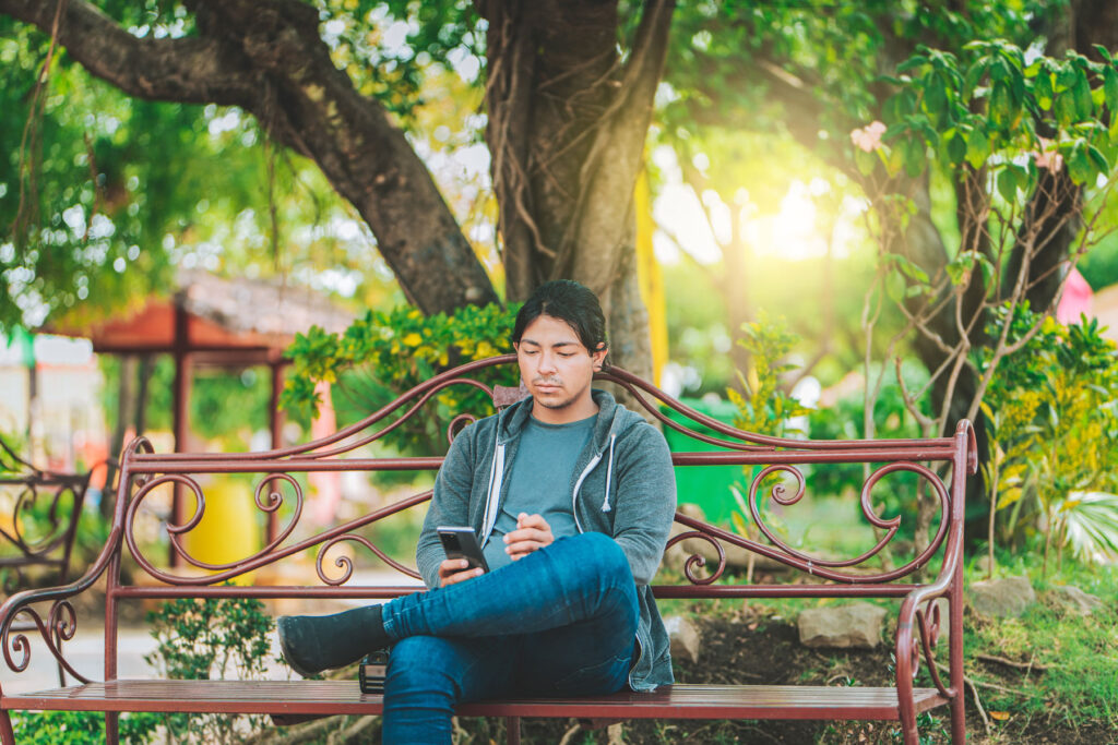A man thinking about self care in recovery